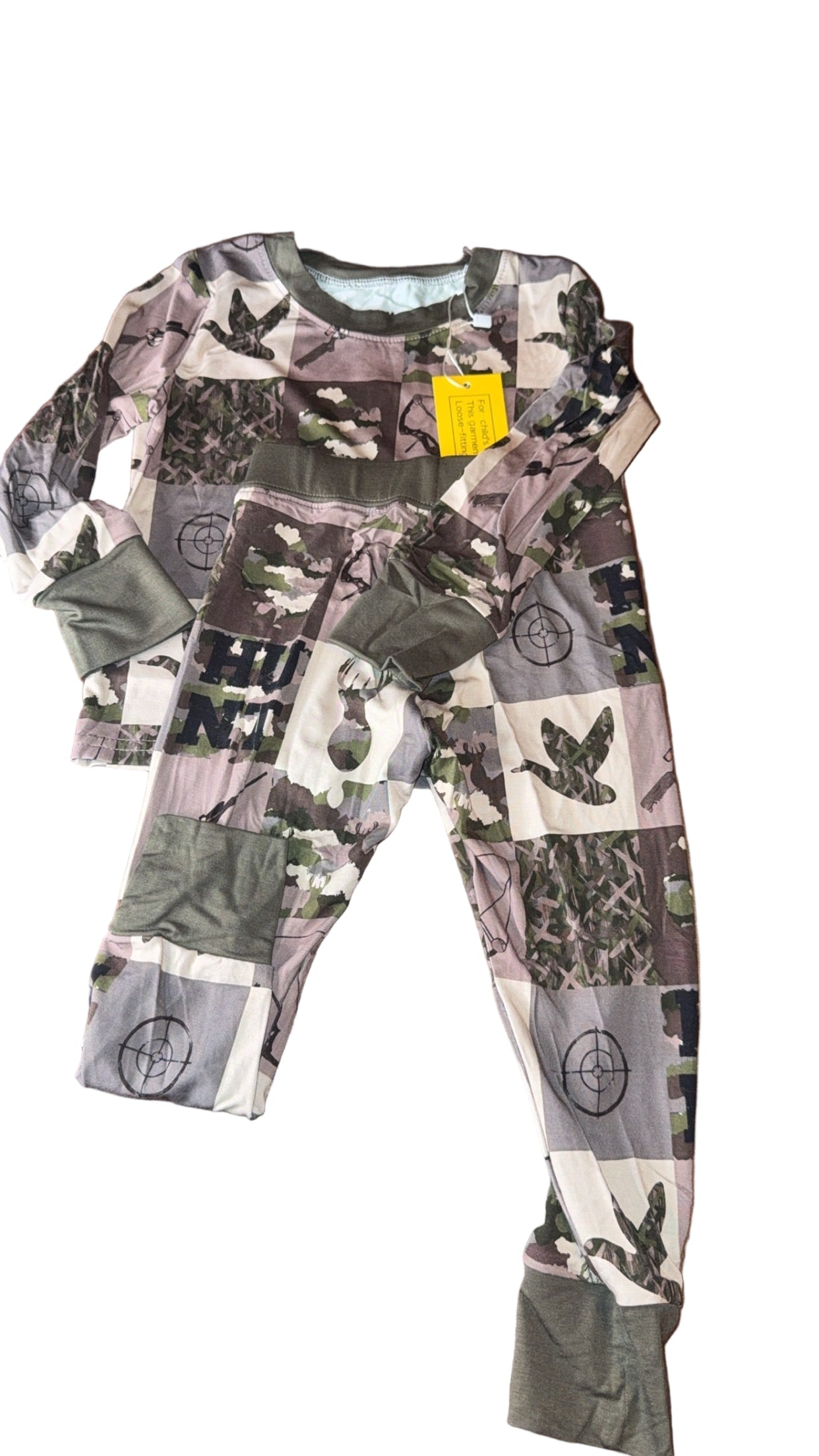 Camo Hunting Long Sleeve/Pants 2 Pc Set