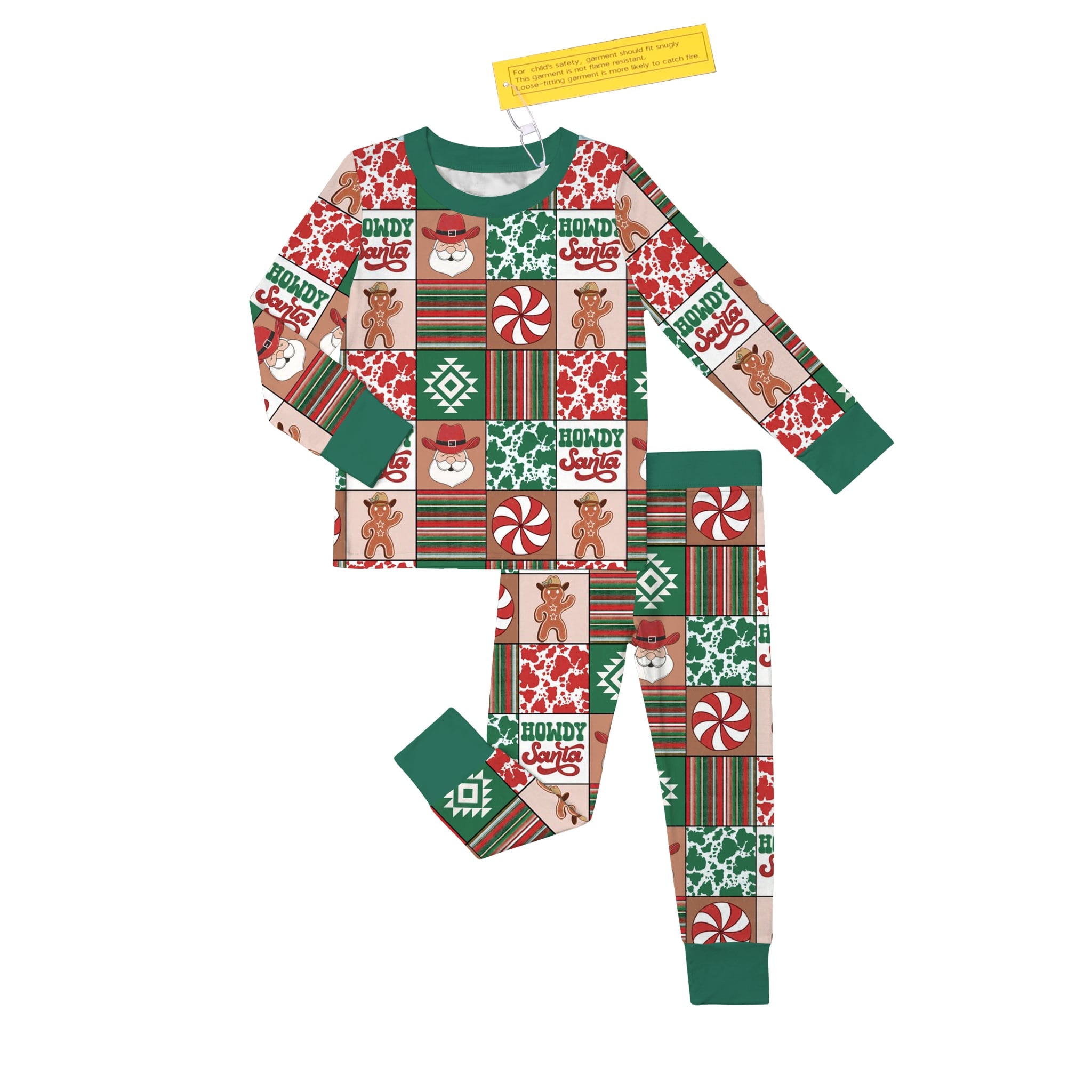 Howdy Santa Long Sleeve/pant 2 pc set
