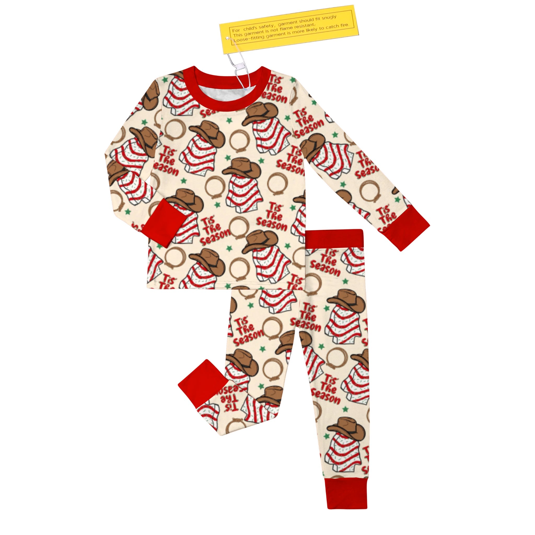 Tis The Season- Red Long Sleeve/pant 2 pc Set